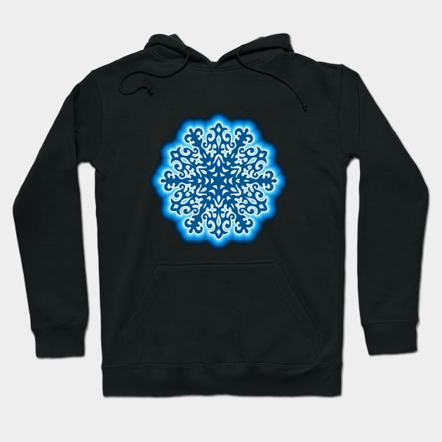 Blue Snowflake Hoodie by Stylish Dzign